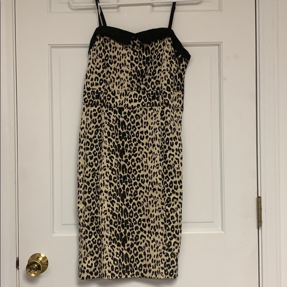 Retro rockabilly leopard dress